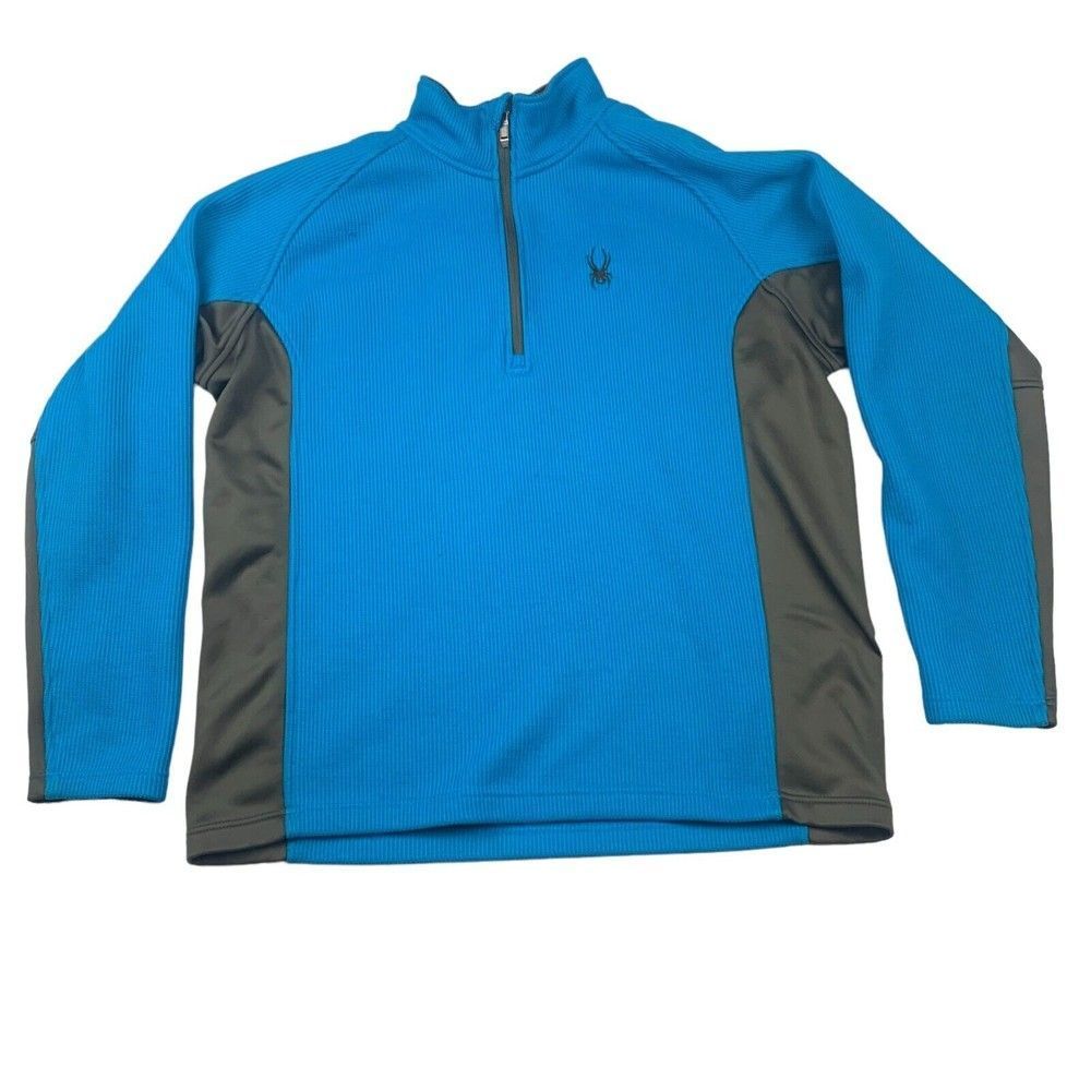 Spyder Core Sweater Full Zip Jacket Knit Sweater Mens Size XL Blue